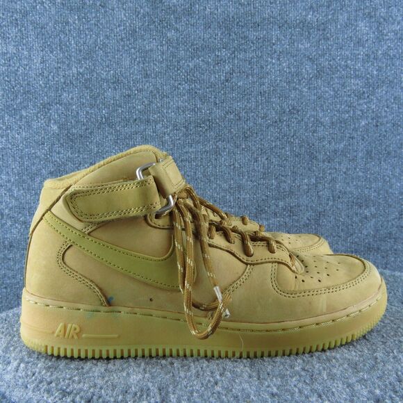 Nike Air Force 1 Mid 07 Men Sneaker Shoes Size 7‎ Medium Brown Leather Lace Up - Picture 4 of 11